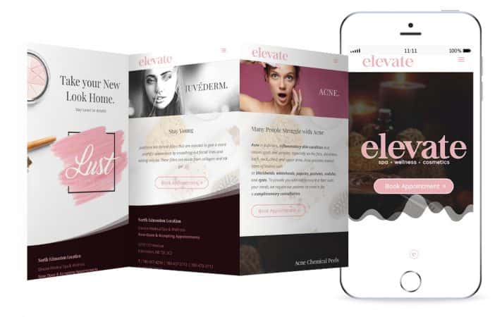 Elevate Spa iPhone Screens