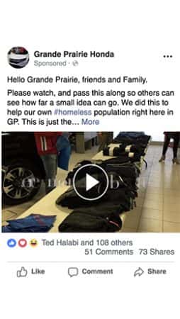 Grand Prairie Honda Social Media Case Study Phone Slide 1