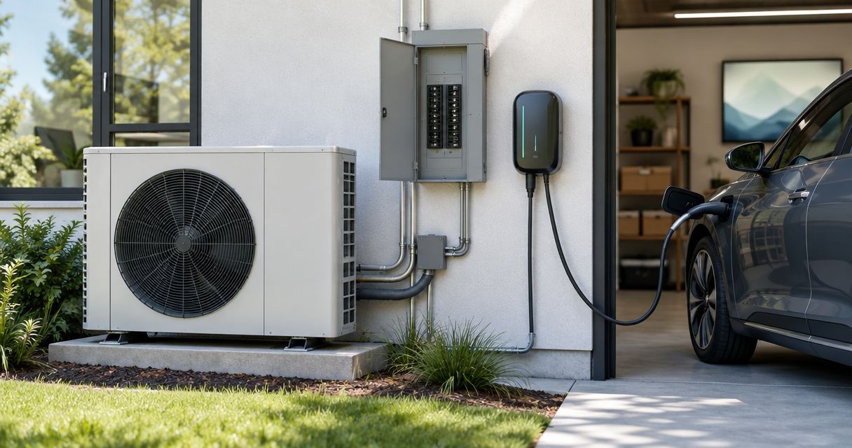 Adding a heat pump and EV charger without a panel upgrade