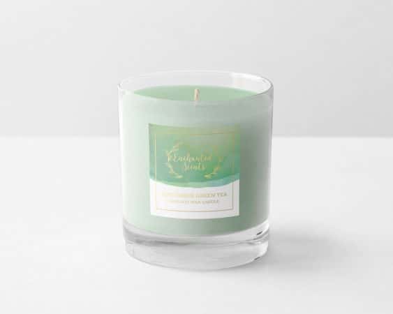 Enchanted Scents (Cucumber Green Tea Candle and Label)